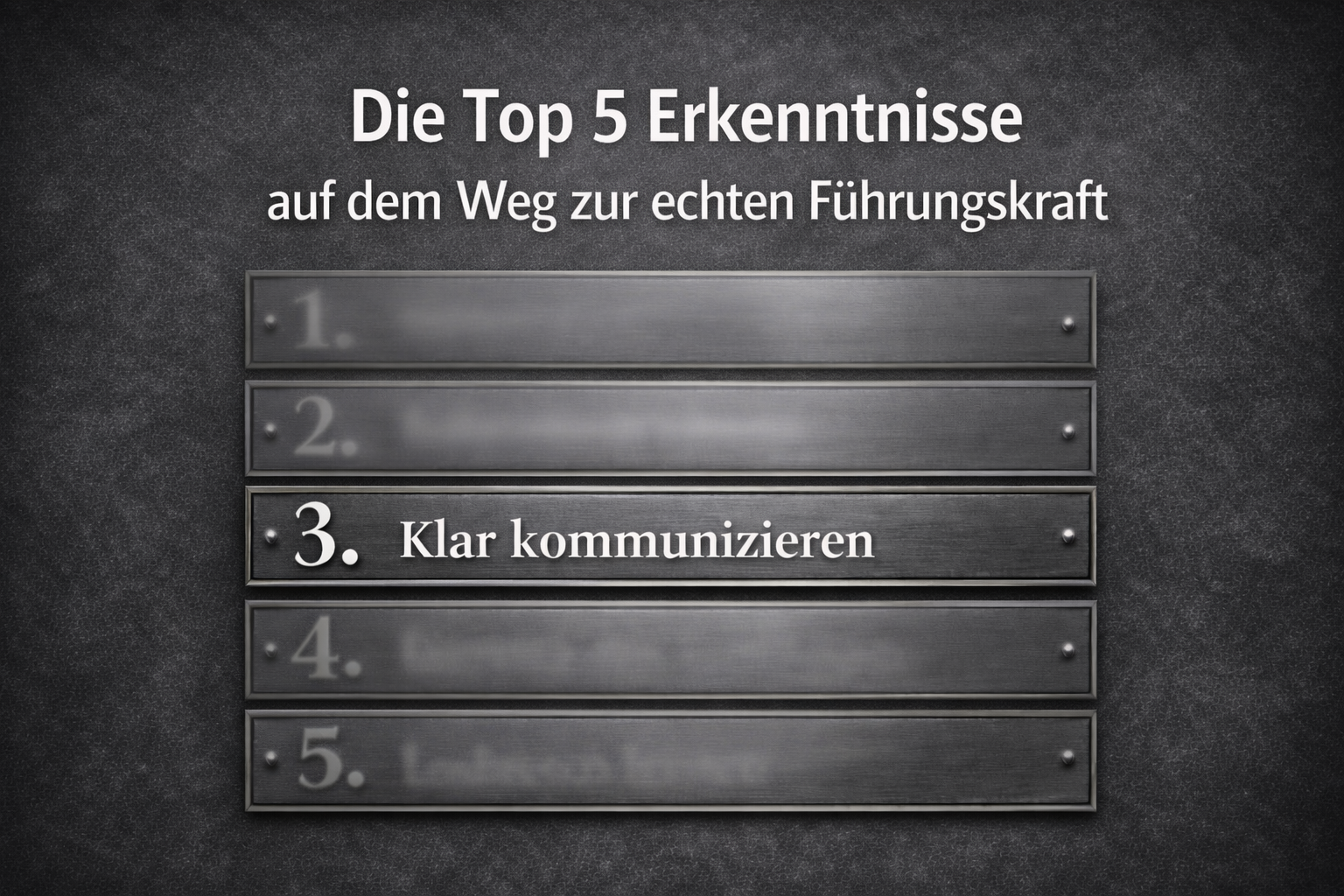 Five Insights on the Path to Becoming a Real Leader - Today: Communicating with Clarity