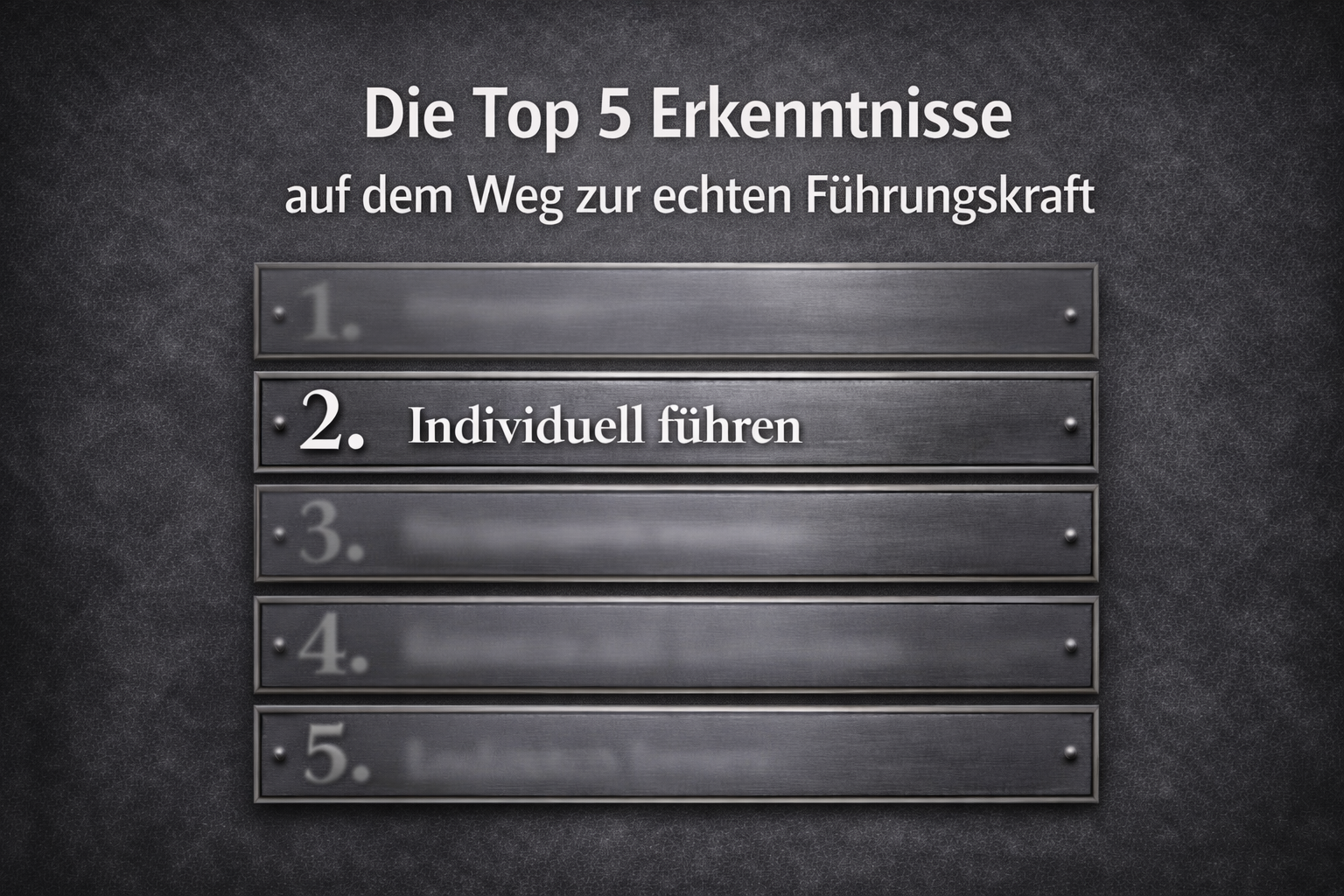 Individuell führen - warum echte Führung keine Schablonen kennt